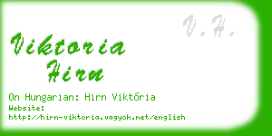 viktoria hirn business card